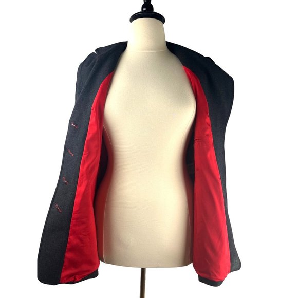 Vintage ESCADA Grey Wool Blazer, Women’s Size 42 Euro/Large US - Picture 5 of 16